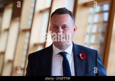 Édimbourg Écosse, Royaume-Uni 07 novembre 2024. Russell Findlay au Parlement écossais. crédit sst/alamy live news Banque D'Images