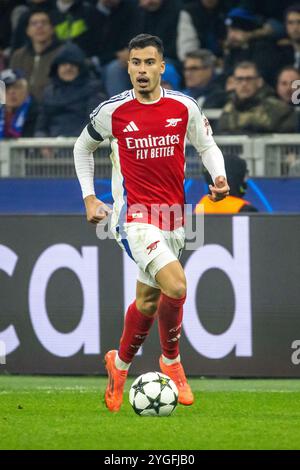 gabriel martinelli arsenal fc pendant le match champions League - Inter-Arsenal FC - Milan, Italie - 6 novembre 2024 crédit : Kines Milano/Alamy Live News Banque D'Images