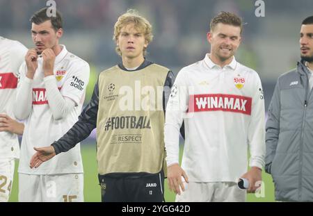 Stuttgart, Allemagne. 06 novembre 2024. firo : 06.11.2024 Football, Football, LIGUE DES CHAMPIONS DE l'UEFA, saison 2024/2025, UCL, Cl, VfB Stuttgart - Atalanta Bergamo (M) Frans Kratzig du VfB Stuttgart crédit : dpa/Alamy Live News Banque D'Images