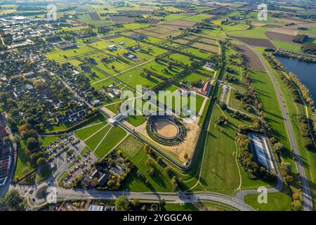 Luftbild, Übersicht LVR-Archäologischer Park Xanten APX, Xanten, Niederrhein, Nordrhein-Westfalen, Deutschland ACHTUNGxMINDESTHONORARx60xEURO *** vue aérienne, aperçu LVR Archaeological Park Xanten APX, Xanten, Bas-Rhin, Rhénanie du Nord-Westphalie, Allemagne ATTENTIONxMINDESTHONORARx60xEURO Banque D'Images