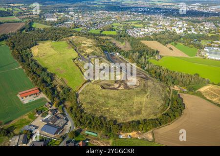 Luftbild, Eyller-Berg Deponie Abfallablagerungen, Gestfeld, Kamp-Lintfort, Ruhrgebiet, Nordrhein-Westfalen, Deutschland ACHTUNGxMINDESTHONORARx60xEURO *** photo aérienne, décharge Eyller Berg, Gestfeld, Kamp Lintfort, région de la Ruhr, Rhénanie du Nord-Westphalie, Allemagne ATTENTIONxMINDESTHONORARx60xEURO Banque D'Images