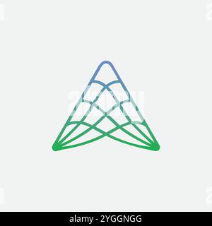 Vecteur un dernier modèle de conception de logo Illustration de Vecteur