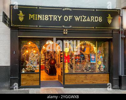 Boutique Ministry of Wizards à Liverpool Banque D'Images