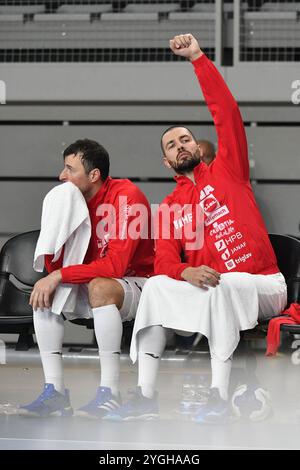 Varazdin, Croatie. 07 novembre 2024. Sebastian Danesi de Croatie fait des gestes lors du match de phase 2 des qualifications EHF EURO 2026 entre la Croatie et la Belgique à l’Arena Varazdin le 7 novembre 2024 à Varazdin, Croatie. Photo : Vjeran Zganec Rogulja/PIXSELL crédit : Pixsell/Alamy Live News Banque D'Images