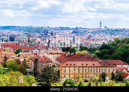 Vue sur le quartier de Malá Strana - petite ville. Prague, République tchèque, Europe Banque D'Images