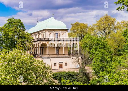 Le Palais d'été de la reine Anne, également appelé Belvédère, est un bâtiment Renaissance situé dans le jardin royal du château de Prague. Prague, République tchèque, EUR Banque D'Images
