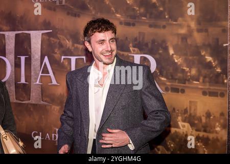 Dublin, Irlande – 7 novembre 2024. Paul Mescal pose à la première irlandaise de Gladiator II. photo : Liam Murphy / Alamy crédit : Liam Murphy / Alamy Live News Banque D'Images