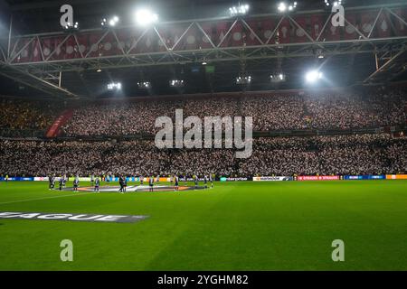 AMSTERDAM, 07-11-2024, JohanCruyff Arena, saison 2024/2025, UEFA Europa League match entre Ajax et Maccabi tel Aviv FC, aperçu du stade crédit : Pro Shots/Alamy Live News Banque D'Images