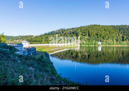 Bad Lauterberg im Harz, réservoir Odertalsperre de la rivière Oder dans le Harz, basse-Saxe, Allemagne Banque D'Images