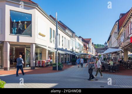 Bad Lauterberg im Harz, vieille ville, zone piétonne dans le Harz, Niedersachsen, basse-Saxe, Allemagne Banque D'Images