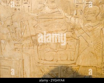 19.10.24 Gizeh, Égypte : la plus grande exposition archéologique au GEM Grand Musée égyptien à Gizeh, Égypte. Banque D'Images