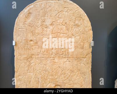 19.10.24 Gizeh, Égypte : la plus grande exposition archéologique au GEM Grand Musée égyptien à Gizeh, Égypte. Banque D'Images