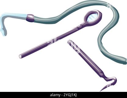 Dents équipement médical dentaire outils en acier ensemble réaliste illustration vectorielle Illustration de Vecteur