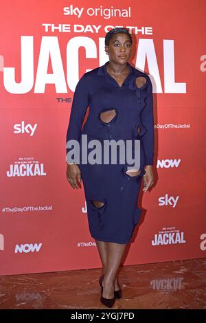 Rome, Italie. 07 novembre 2024. ROME, ITALIE - 07 NOVEMBRE : Lashana Lynch assiste à la photoconférence 'The Day of the Jackal' à l'Hôtel Regis le 07 novembre 2024 à Rome, Italie. Crédit : dpa/Alamy Live News Banque D'Images