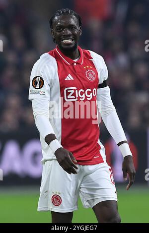 Amsterdam, Allemagne. 07 novembre 2024. Fussball UEFA Europa League 4. Spieltag Ajax Amsterdam - Maccabi tel Aviv AM 07.11.2024 in der Johan Cruijff Arena in Amsterdam Bertrand Traore ( Amsterdam ) Foto : Revierfoto crédit : ddp Media GmbH/Alamy Live News Banque D'Images