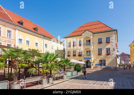 Sankt Veit an der Glan, Square Hauptplatz à Mittelkärnten, Carinthie, Autriche Banque D'Images