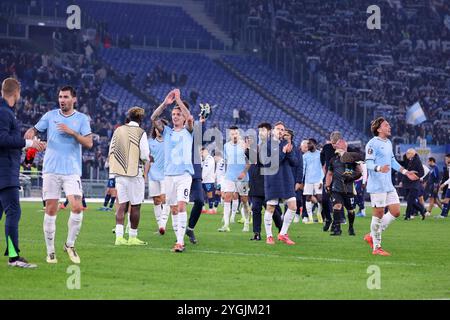 Roma, Latium, ITALIE. 8 novembre 2024. 07/11/2024 Rome, Stadio Olimpico, match de football valable pour Europa League 2024/24 entre SS Lazio vs SSC vs FC Porto. En photo : Lazio soccer (crédit image : © Fabio Sasso/ZUMA Press Wire) USAGE ÉDITORIAL SEULEMENT! Non destiné à UN USAGE commercial ! Banque D'Images