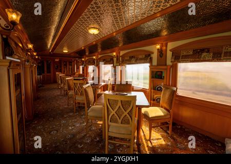 Le Deccan Odyssey, trains de luxe en Inde Banque D'Images