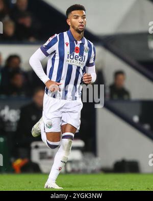 Mason Holgate de West Bromwich Albion pendant le match du Sky Bet Championship West Bromwich Albion vs Burnley aux Hawthorns, West Bromwich, Royaume-Uni, 7 novembre 2024 (photo de Gareth Evans/News images) Banque D'Images