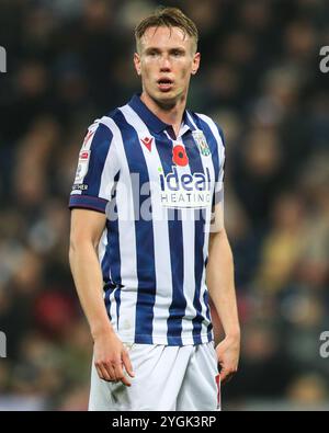 Torbjørn Heggem de West Bromwich Albion pendant le match du Sky Bet Championship West Bromwich Albion vs Burnley aux Hawthorns, West Bromwich, Royaume-Uni, 7 novembre 2024 (photo de Gareth Evans/News images) Banque D'Images