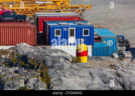 Feu de navigation, Nuuk, municipalité de Sermersooq, Groenland, Royaume du Danemark Banque D'Images