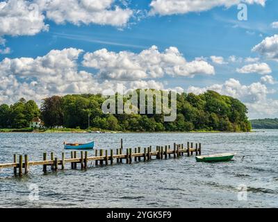 Fjords de Flensburg du côté danois Banque D'Images