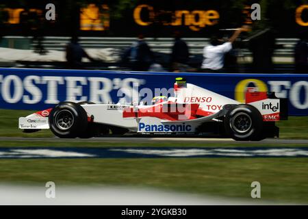Indianapolis Motor Speedway 6-17-2005 Indianapolis, AUX États-Unis Ricardo Zonta arrondissant le virage 9 à l'Indianapolis Motor Speedway Road coruse à la 2005 U. Banque D'Images