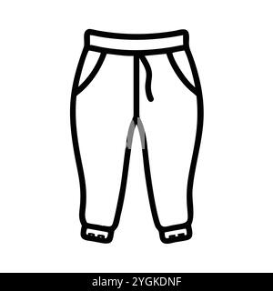 illustration vectorielle simple d'un joggers , dans un style simple et propre, pour les graphiques d'affaires et de mode. illustration du plat de vêtements. Illustration de Vecteur