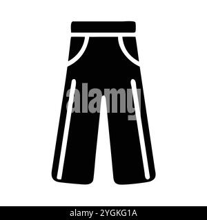 illustration vectorielle simple d'un pantalon palazzo , dans un style simple et propre, pour les graphiques d'affaires et de mode. illustration du plat de vêtements. Illustration de Vecteur