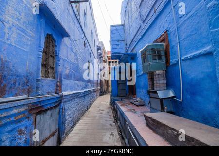 Couloir bleu, Jodhpur Banque D'Images