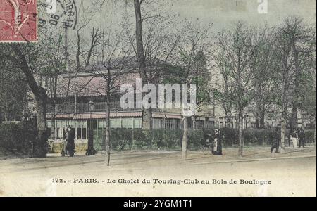 Paris- image vintage du café parisien au bois de Boulogne Banque D'Images