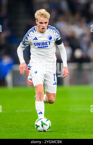 17 (FCK) - Victor Froholdt. Europa Conference League : FC København vs İstanbul Başakşehir F.K. - 07.11.2024. København, Danmark. 7 novembre 2024. Banque D'Images