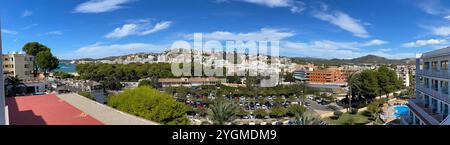 Panorama sur Santa Ponca, Majorque Banque D'Images