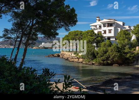 Es Calo d'en Pellicer Bay à Santa Ponca, Majorque, Sppain Banque D'Images