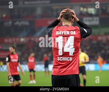 Leverkusen, Deutschland. 01 novembre 2024. firo : 01.11.2024, football, football, 1.Bundesliga, 1.Liga, saison 2024/2025, Bayer 04 Leverkusen - VfB Stuttgart Patrik Schick, Leverkusen, Disception Credit : dpa/Alamy Live News Banque D'Images