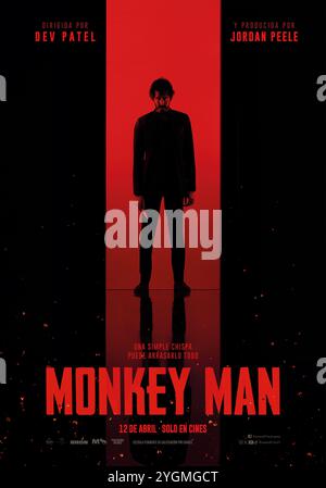MONKEY MAN (2024), réalisé par DEV PATEL. Crédit : Thunder Road Pictures / album Banque D'Images