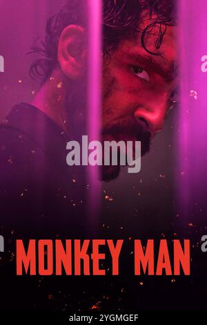 DEV PATEL dans MONKEY MAN (2024), réalisé par DEV PATEL. Crédit : Thunder Road Pictures / album Banque D'Images