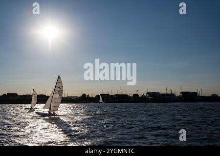 Felixstowe Ferry club de voile Banque D'Images