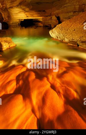 Grottes de Blanchard Springs près de Mountain View, Arizona. Banque D'Images