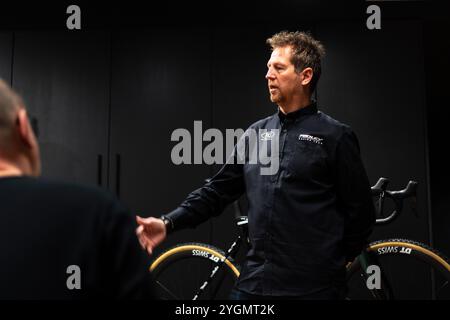 Anvers, Belgique. 08 novembre 2024. Directeur général Rik Verbrugghe une conférence de presse de l'équipe de cyclocross Ridley Racing Team, à Anvers, le vendredi 08 novembre 2024. BELGA PHOTO WARD VANDAEL crédit : Belga News Agency/Alamy Live News Banque D'Images