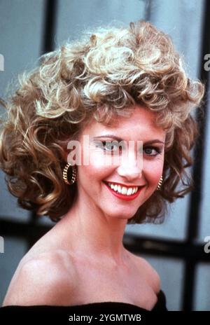 GREASE 1978 Paramount Pictures film musical avec Olivia Newton-John dans le rôle de Sandy Olsson. Banque D'Images