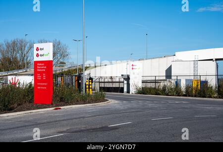 Centre logistique DPD et DPD Fresh Parceld elivery à Vilvoorde, Brabant flamand, Belgique, OCT 26, 2024 Banque D'Images