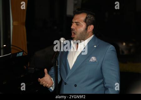 Sydney, Australie. 8 novembre 2024. Lancement du prochain album de Mark Vincent, Life is Beautiful au Verde Restaurant, 115 Riley Street, Darlinghurst. Photo : Mark Vincent. Crédit : Richard Milnes/Alamy Live News Banque D'Images