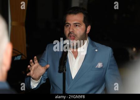 Sydney, Australie. 8 novembre 2024. Lancement du prochain album de Mark Vincent, Life is Beautiful au Verde Restaurant, 115 Riley Street, Darlinghurst. Photo : Mark Vincent. Crédit : Richard Milnes/Alamy Live News Banque D'Images