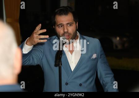 Sydney, Australie. 8 novembre 2024. Lancement du prochain album de Mark Vincent, Life is Beautiful au Verde Restaurant, 115 Riley Street, Darlinghurst. Photo : Mark Vincent. Crédit : Richard Milnes/Alamy Live News Banque D'Images