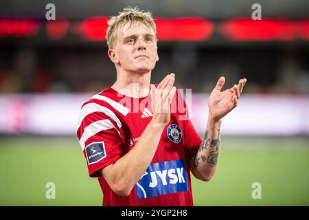 Silkeborg, Danemark. 30 octobre 2024. Pelle Mattsson de Silkeborg vu après le match de coupe danoise Oddset Pokalen entre Holbaek et Silkeborg IF au JYSK Park à Silkeborg. Banque D'Images