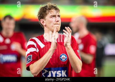 Silkeborg, Danemark. 30 octobre 2024. Andreas Poulsen de Silkeborg vu après le match danois Oddset Pokalen Cup entre Holbaek et Silkeborg IF au JYSK Park à Silkeborg. Banque D'Images