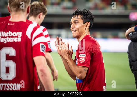 Silkeborg, Danemark. 30 octobre 2024. Ramazan Orazov Silkeborg vu après le match danois Oddset Pokalen Cup entre Holbaek et Silkeborg IF au JYSK Park à Silkeborg. Banque D'Images