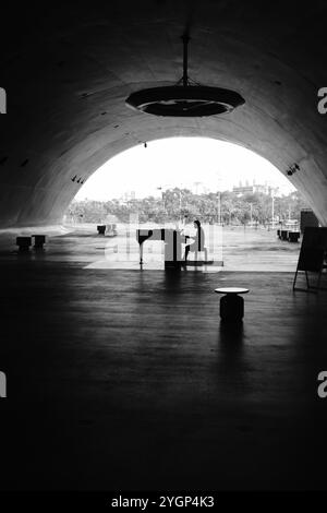 Centre national des arts de Kaohsiung (Weiwuying) à côté du parc métropolitain de Weiwuying dans le district de Fengshan Banque D'Images