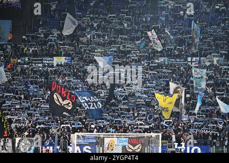 Roma, Italie. 07 novembre 2024. Italie, 29 mars 2024 : supporters lors du match de football italien UEFA Europa League 2024-2025 entre le Lazio et Porto au stade Olimpico, Italie (Felice de Martino/SPP) crédit : SPP Sport Press photo. /Alamy Live News Banque D'Images